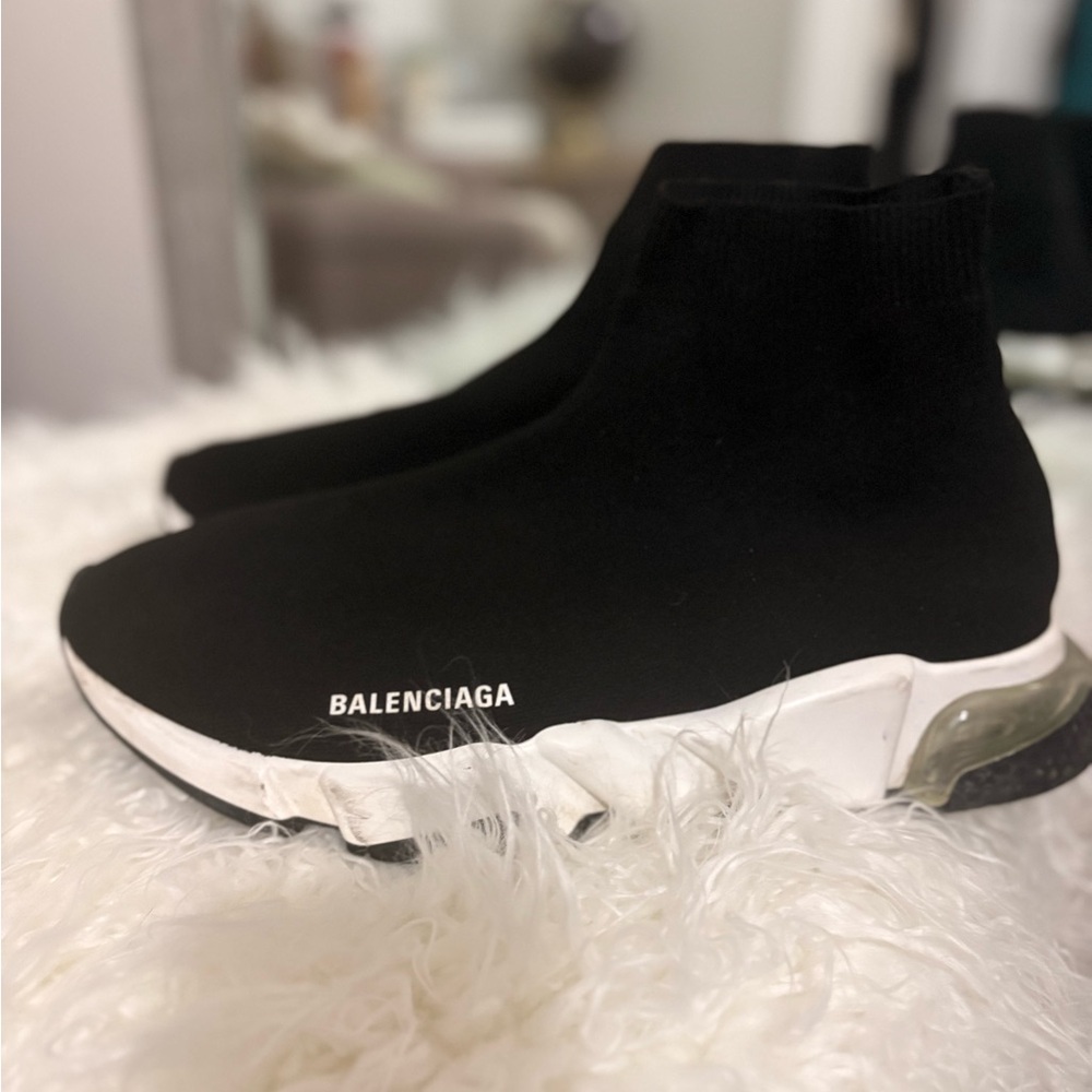Balenciaga Black Speed Trainers size 11 gently worn, great condition